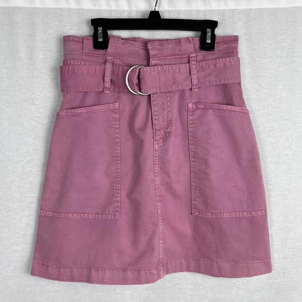 ⭐️ Boden Skirt Paperbag Waist Belted Mini Mauve Pink Spring Feminine Casual